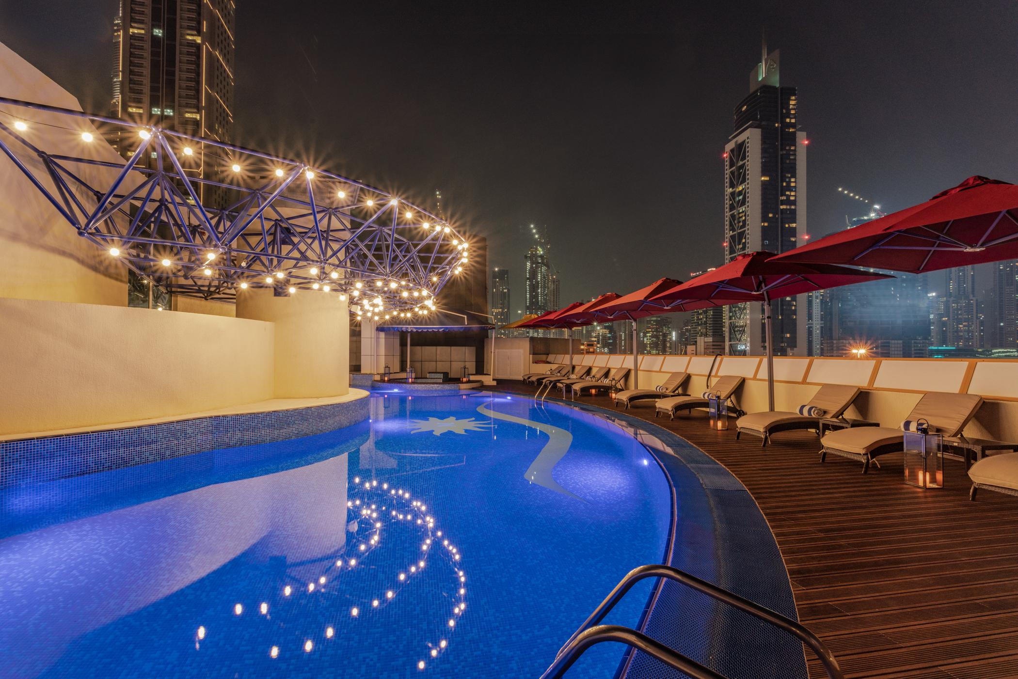 Leva Hotel Mazaya Centre Dubai Buitenkant foto
